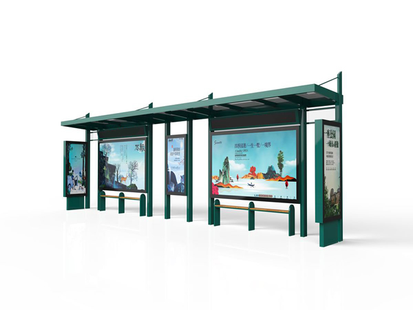 广西简约候车亭