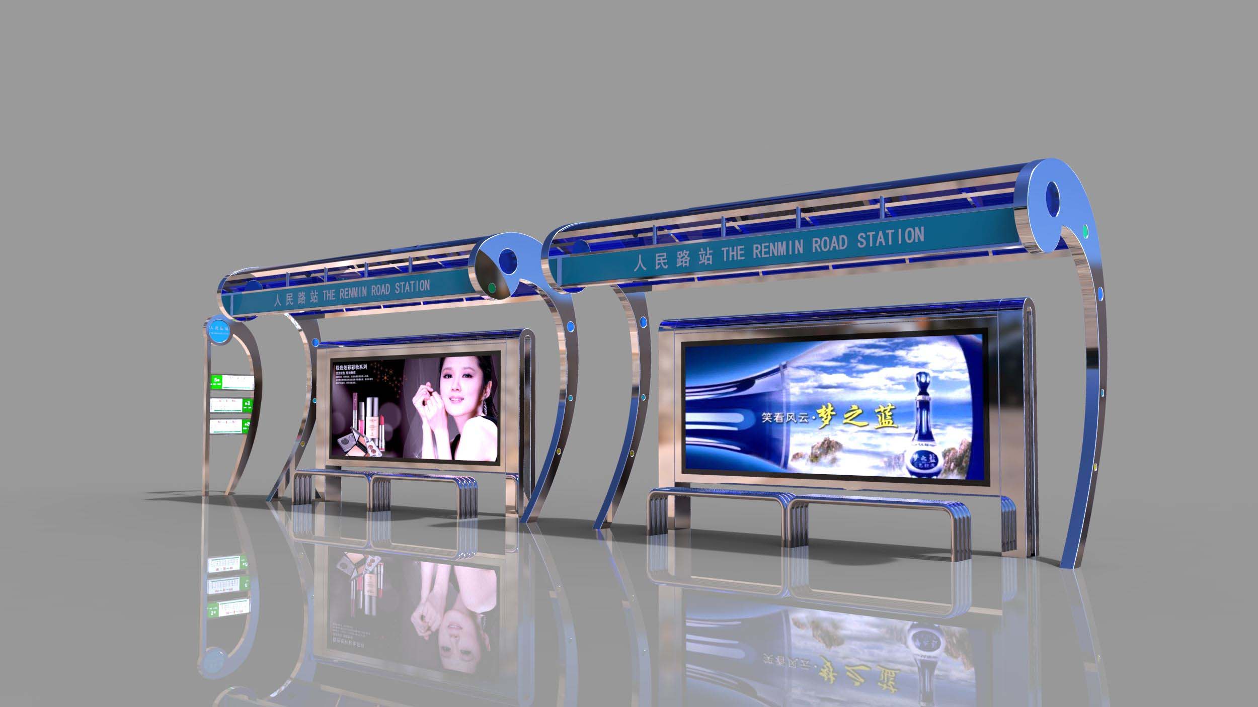 广西不锈钢候车亭